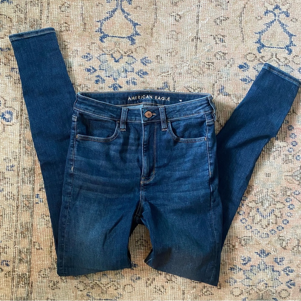 American Eagle women’s skinny jeans next level stretch size 6 EXTRA LONG!